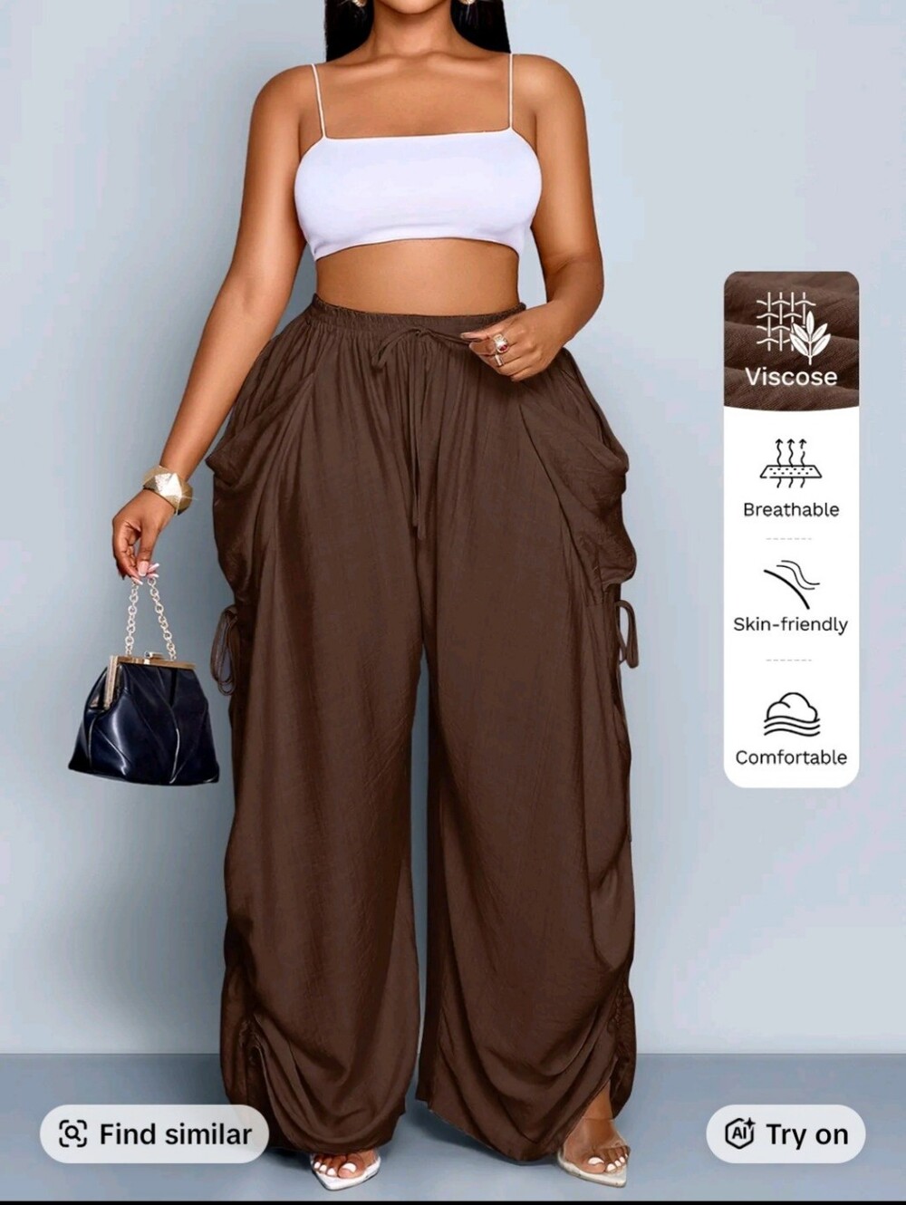 Wide Leg Pants - Picture 3 of 5